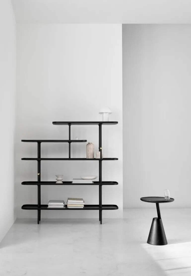 Wendelbo Mate side table, black stained oak