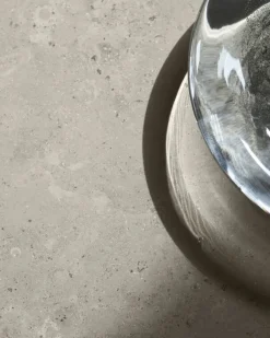 Wendelbo Ovata dining table, black oak - Jura grey limestone