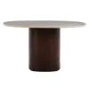 Wendelbo Ovata dining table, brown oak - Jura grey limestone