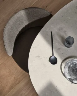 Wendelbo Ovata dining table, brown oak - Jura grey limestone