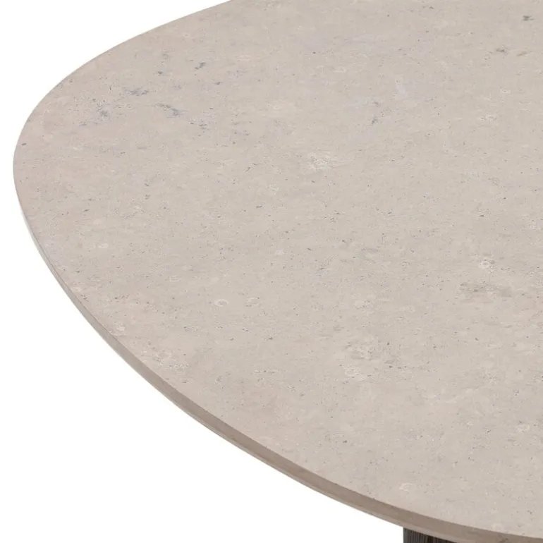 Wendelbo Ovata dining table, brown oak - Jura grey limestone
