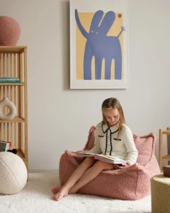 Wigiwama Beanbag chair, guava pink