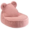 Wigiwama Bear beanbag chair, guava pink