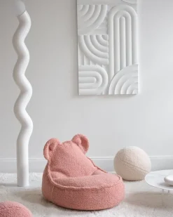 Wigiwama Bear beanbag chair, guava pink