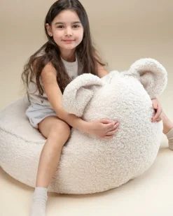 Wigiwama Bear beanbag chair, biscuit