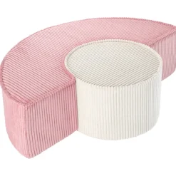 Wigiwama Pouffe set, pink mousse