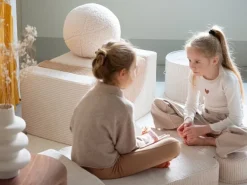 Wigiwama Pouffe set, pink mousse