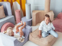 Wigiwama Square ottoman, brown sugar