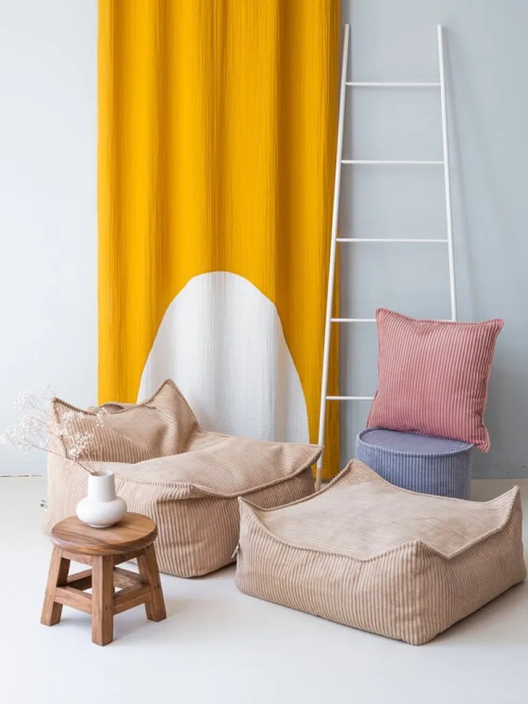 Wigiwama Square ottoman, brown sugar