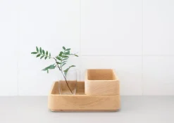 Wooden Offcuts Boxette box set, oiled ash