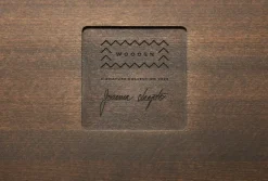 Wooden SJL extendable table, 120-180 cm, smoked beech