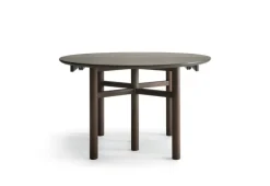 Wooden SJL extendable table, 120-180 cm, smoked beech