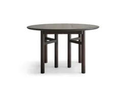 Wooden SJL extendable table, 120-180 cm, smoked beech