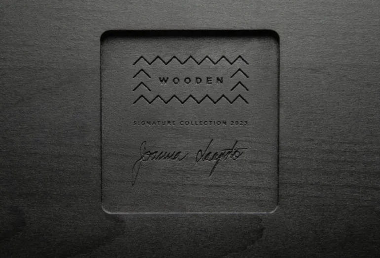 Wooden SJL extendable table, 120-180 cm, black beech