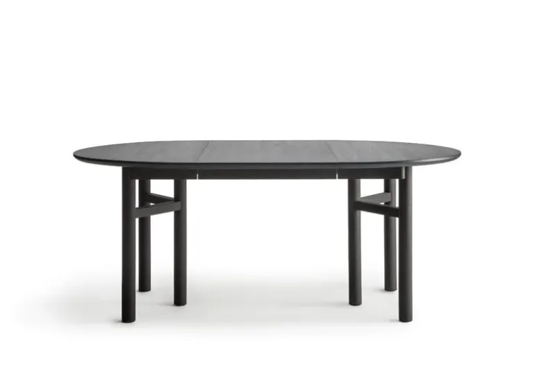 Wooden SJL extendable table, 120-180 cm, black beech