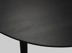 Wooden SJL extendable table, 120-180 cm, black beech