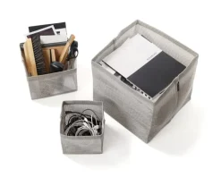 Woodnotes Box Zone container, 15 x 15 cm, stone