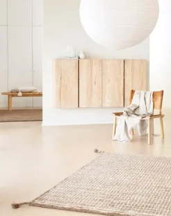 Woodnotes Grid rug, white - camel