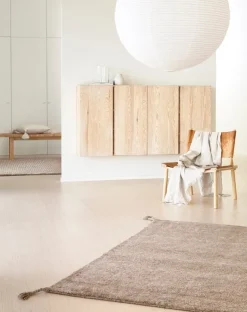 Woodnotes Grid rug, white - camel