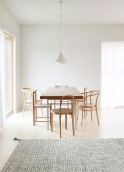 Woodnotes Grid rug, white - light grey