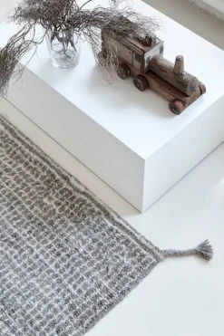 Woodnotes Grid rug, white - light grey