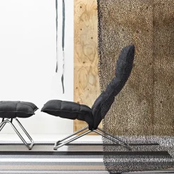 Woodnotes K chair, narrow, tubular base, white