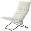 Woodnotes K chair, narrow, matt black tubular base, stone/white