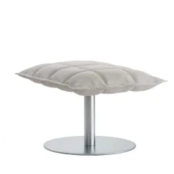 Woodnotes K ottoman, narrow, base plate, natural/white