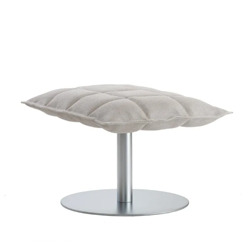 Woodnotes K ottoman, narrow, base plate, natural/white