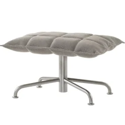 Woodnotes K ottoman, narrow, star base, stone/black