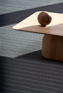 Woodnotes Line rug, graphite - stone