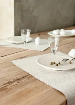 Woodnotes Morning placemat, 35 x 45 cm, set of 4, white - stone