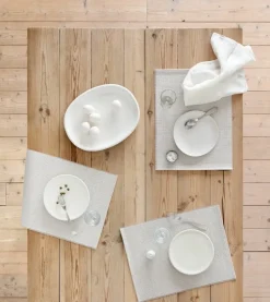 Woodnotes Morning placemat, 35 x 45 cm, set of 4, white - stone