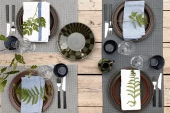 Woodnotes Morning placemat, 35 x 45 cm, set of 4, black - stone