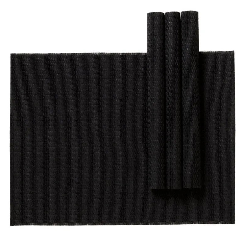 Woodnotes Morning placemat, 35 x 45 cm, set of 4, black