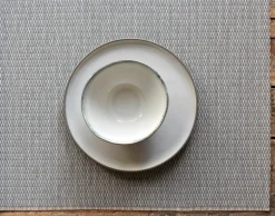 Woodnotes Morning table runner, 35 x 120 cm, grey - stone