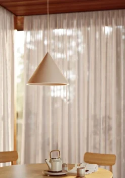 Woud Annular pendant, large, beige