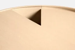 Woud Arc coffee table 66 cm, white pigmented oak