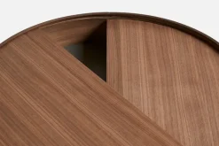 Woud Arc coffee table 89 cm, matt lacquered walnut