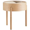 Woud Arc side table, oiled oak