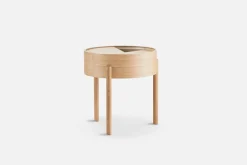Woud Arc side table, oiled oak