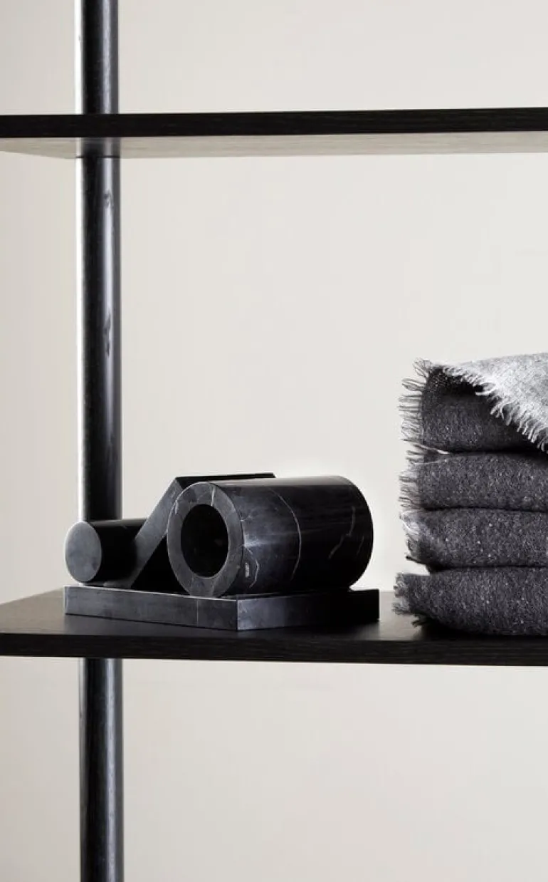 Woud Booknd bookend, 2 pcs, black marble