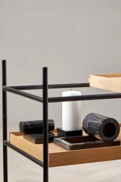 Woud Booknd bookend, 2 pcs, black marble