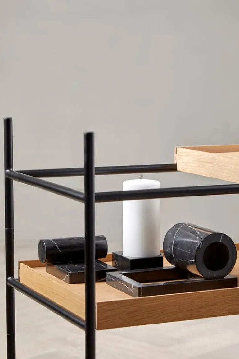 Woud Booknd bookend, 2 pcs, black marble