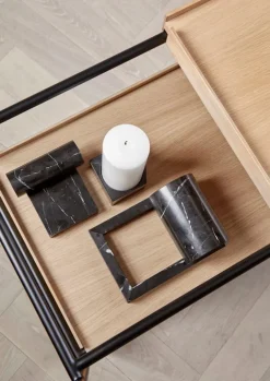 Woud Booknd bookend, 2 pcs, black marble