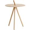 Woud Come Here side table, white pigmented lacquered oak