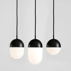 Woud Dot pendant, L, black