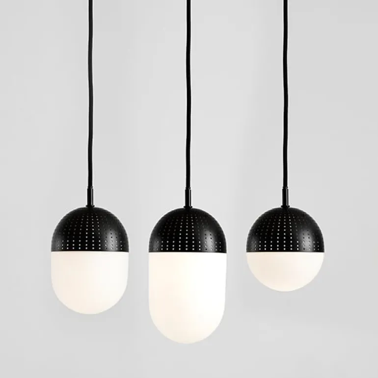 Woud Dot pendant, L, black