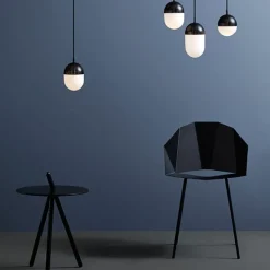 Woud Dot pendant, L, black