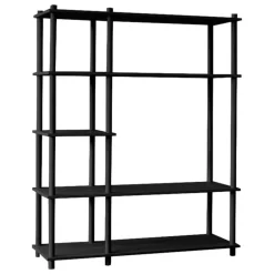 Woud Elevate shelving system 7, black